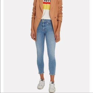 COPY - NWT $209 Frame Women's Jeans Mid Rise Cropped  Distressed Blue Jeans Siz…